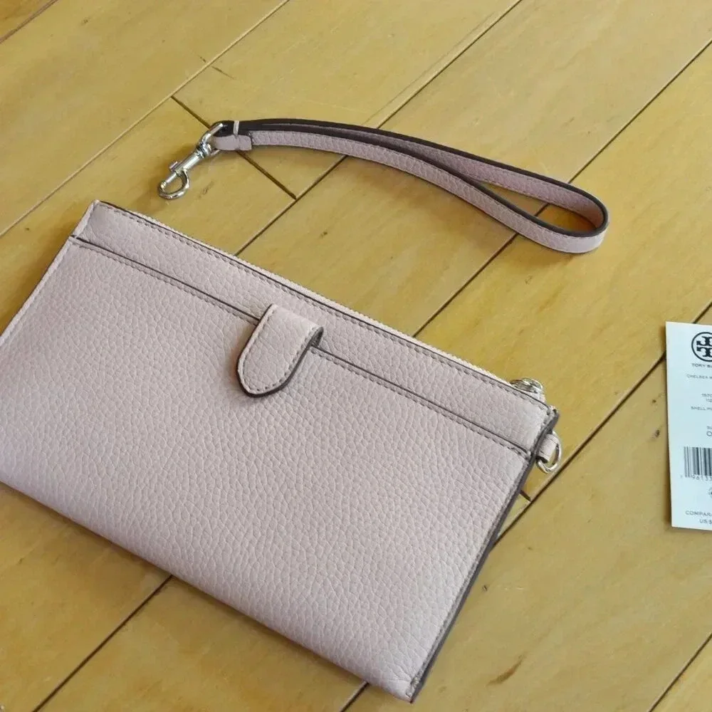Tory Burch Chelsea Wristlet Leather Wallet